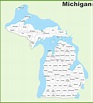 Printable County Map Of Michigan – Printable Map of The United States