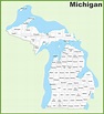 Printable County Map Of Michigan – Printable Map of The United States