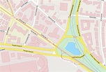 Westend Gate-Stadtplan mit Satellitenbild und Hotels von Frankfurt