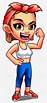 Strong Woman Cartoon Character, HD Png Download , Transparent Png Image ...