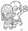 Dibujos de Deadpool y Spiderman para Colorear para Colorear, Pintar e ...