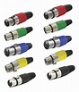 10 Pz Conector Canon Hembra Para Microfonos Dmx Xlr Colores | Meses sin ...