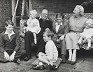 Sir Winston Churchill with his family at Chartwell House, Kent in 1951 ...