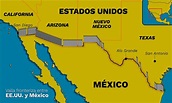 Mapa de la frontera entre mexico y estados unidos con su valla ...