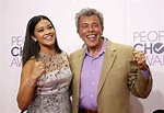 Actress Gina Rodriguez poses with her father, Genaro Rodriguez ...