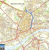 Newcastle Offline Street Map, including Gateshead, River Tyne, St James ...