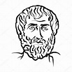 Aristóteles moderno dibujo vectorial. Bosquejo dibujado a mano por el ...