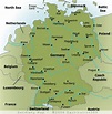 Carta delle città di Germania: principali città e capitale della Germania