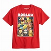 Roblox Boys Shirt Tri-Patterned Graphic Tee Red Size Large (14-16 ...