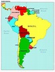 Brazil on world map: surrounding countries and location on Americas map