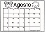 Calendario Mes De Agosto Para Completar Y Colorear Colorea El Dibujos ...