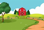 Farm Scene Vector Art, Icons, and Graphics for Free Download