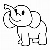 Dibujo de elefante para colorear e imprimir - Dibujos y colores