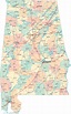 Alabama Karte : Karte Von Den Vereinigten Staaten Von Amerika, Die ...