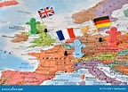 Países Alemania, Francia, Reino Unido, Imagen Del Líder Del Concepto ...