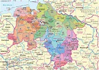 Landkarte Von Niedersachsen