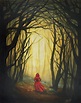 How To Paint Little Red Riding Hood In The Woods Acrylic Painting ...