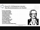 Kurs C1-C2 deutsche Literatur Goethes Hexeneinmaleins - YouTube