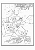 Dibujo para imprimir y colorear de Angry Birds Space