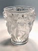 Lot - A Lalique frosted glass vase: Bacchantes