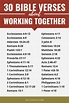 148 Bible Verses about Working Together (KJV) | StillFaith.com