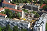 Berlin von oben - Baustelle zum Neubau eines Wohnhauses The Franz Franz ...