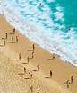 People ocean beach aerial view | High-Quality People Images ~ Creative ...