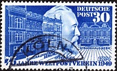Deutsche Post, 1949, 75 Jahre Weltpostverein - 30 Pf. - briefmarken ...
