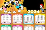 Calendário 2024 Animaniacs Colar Foto Moldura PNG - Imagem Legal