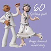 Happy 60th Diamond Anniversary Greeting Card One Lump or Two | Cards ...