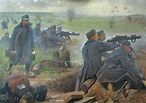 Austrian infantry fighting on the Eastern Front in 1915, by Karl ...