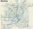 Mapas Detallados de Nantes para Descargar Gratis e Imprimir