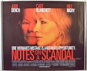 Notes On A Scandal - Original Cinema Movie Poster From pastposters.com ...