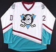 "D2: The Mighty Ducks" Jersey Signed by (4) With Henson, Doherty, Adams ...