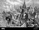 Ilustración de Sir John Gilbert (1817-1897) de la Batalla de Agincourt ...