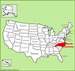Map Of United States North Carolina - Wilie Julianna