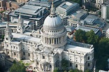 Aerial view of St Paul's Cathedral, London - License, download or print ...