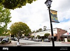 Lamp post sign for Historic Saratoga Village, California, United States ...