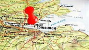 Mapa de Escocia señalando Edimburgo Alloa, Fife, Scotland, World Maps ...