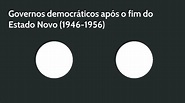 Governos democráticos após o fim do Estado Novo (1946-1956) by FERNANDO ...