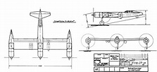 3-view drawing of the BV P.170 Radio Control Airplane, Aircraft Design ...