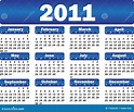 Calendário para 2011 ilustração do vetor. Ilustração de arte - 17055030