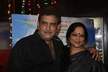 Cinematographer Baba Azmi with wife Tanvi Azmi : rediff bollywood ...