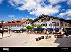 Oberammergau town centre, Bavaria, Germany in summer Stock Photo ...