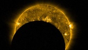 Agencia Espacial Europea comparte imágenes de eclipse solar parcial