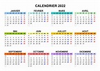 Calendrier 2022 Jours fériés 2022
