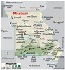 Missouri Map / Geography of Missouri/ Map of Missouri - Worldatlas.com