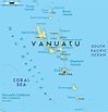 Road Map of Vanuatu and Vanuatu Road Maps