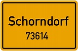 73614 Schorndorf Straßenverzeichnis: Alle Straßen in 73614