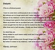 Dialysis - Dialysis Poem by Randy Johnson